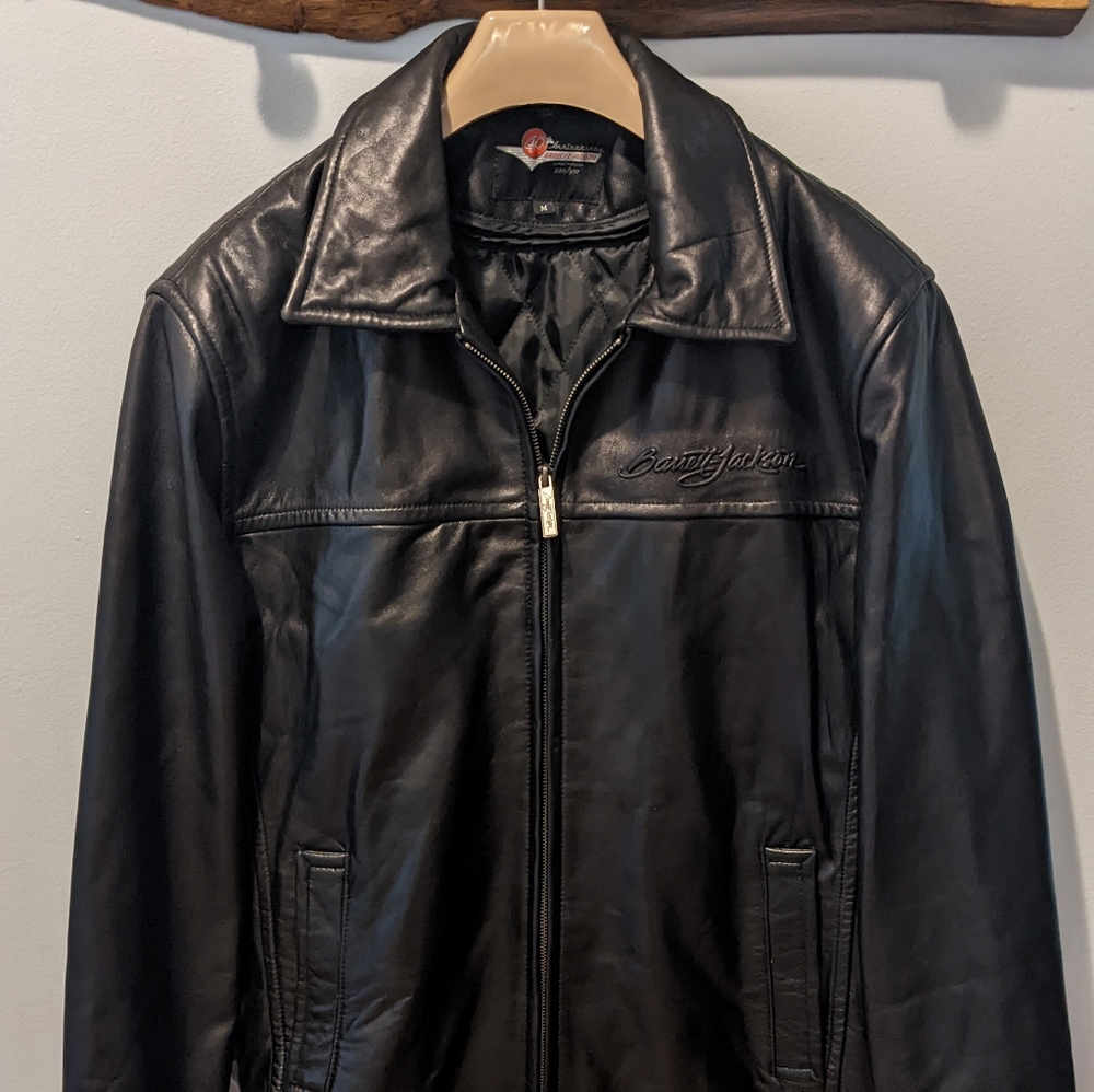 Rare limited edition 40th anniversary Barrett Jackson leather jacket size M